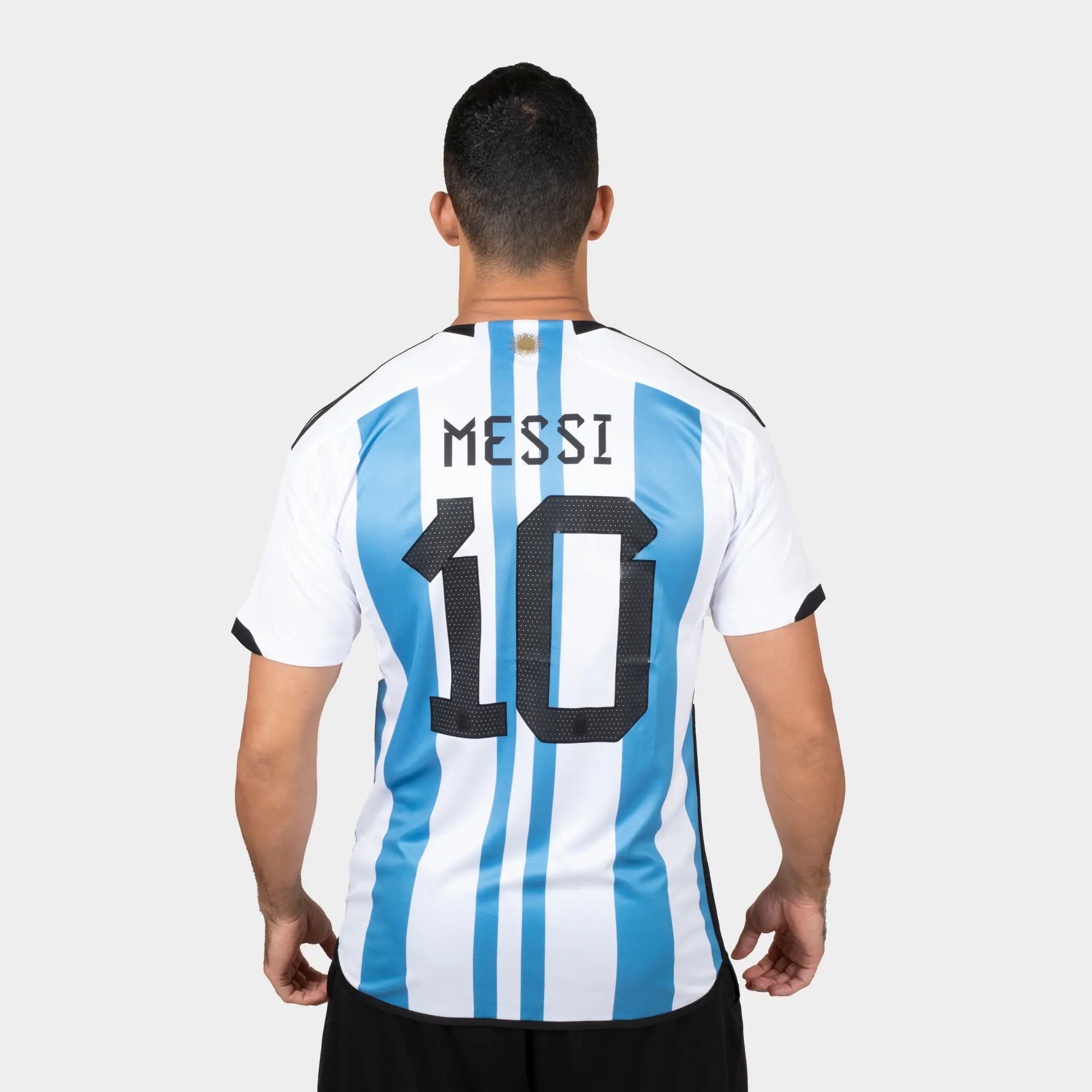 Argentina 22/23 Men Home Jersey MESSI 10 World Cup Patch – Mitani Store LLC