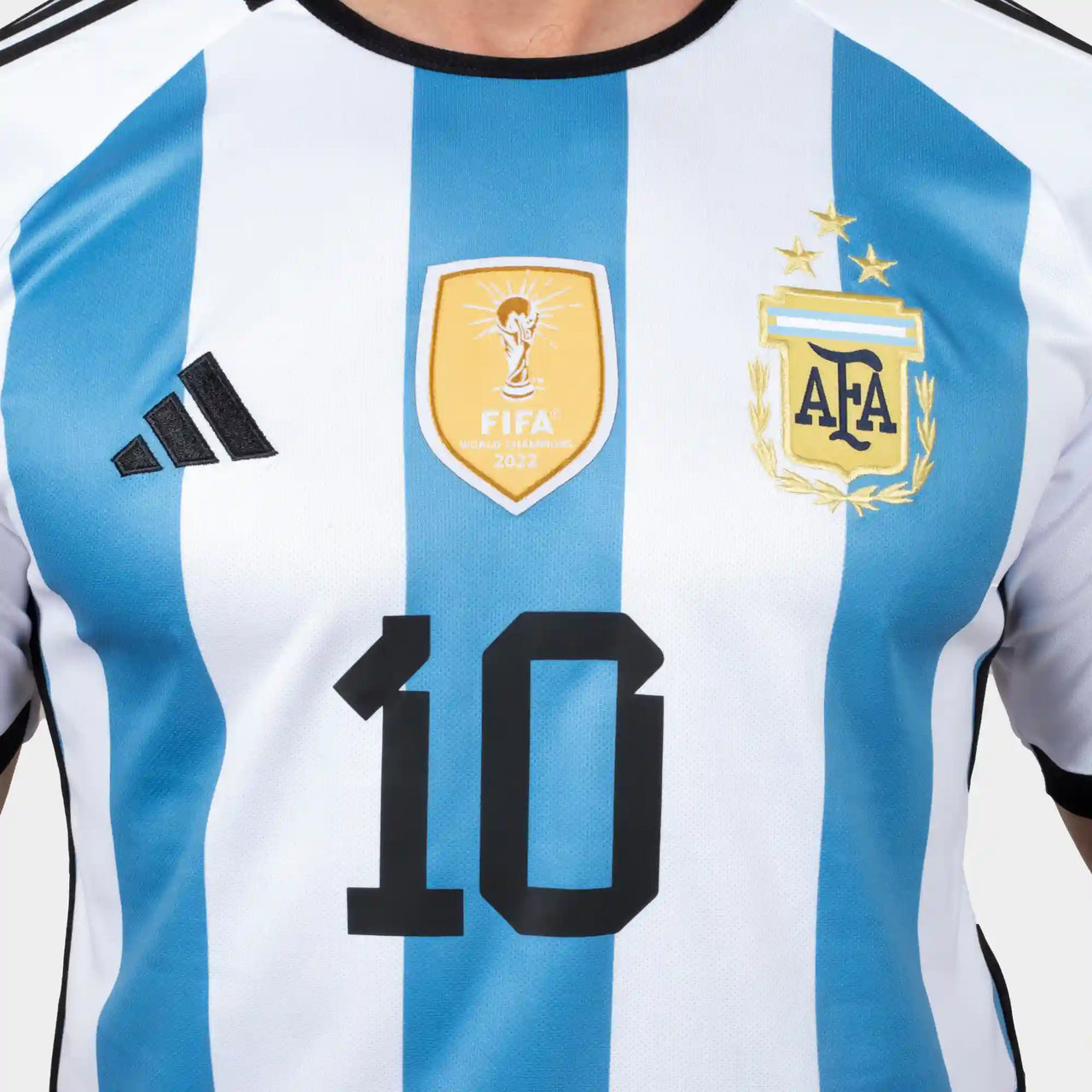 Argentina 22/23 Men Home Jersey MESSI 10 World Cup Patch