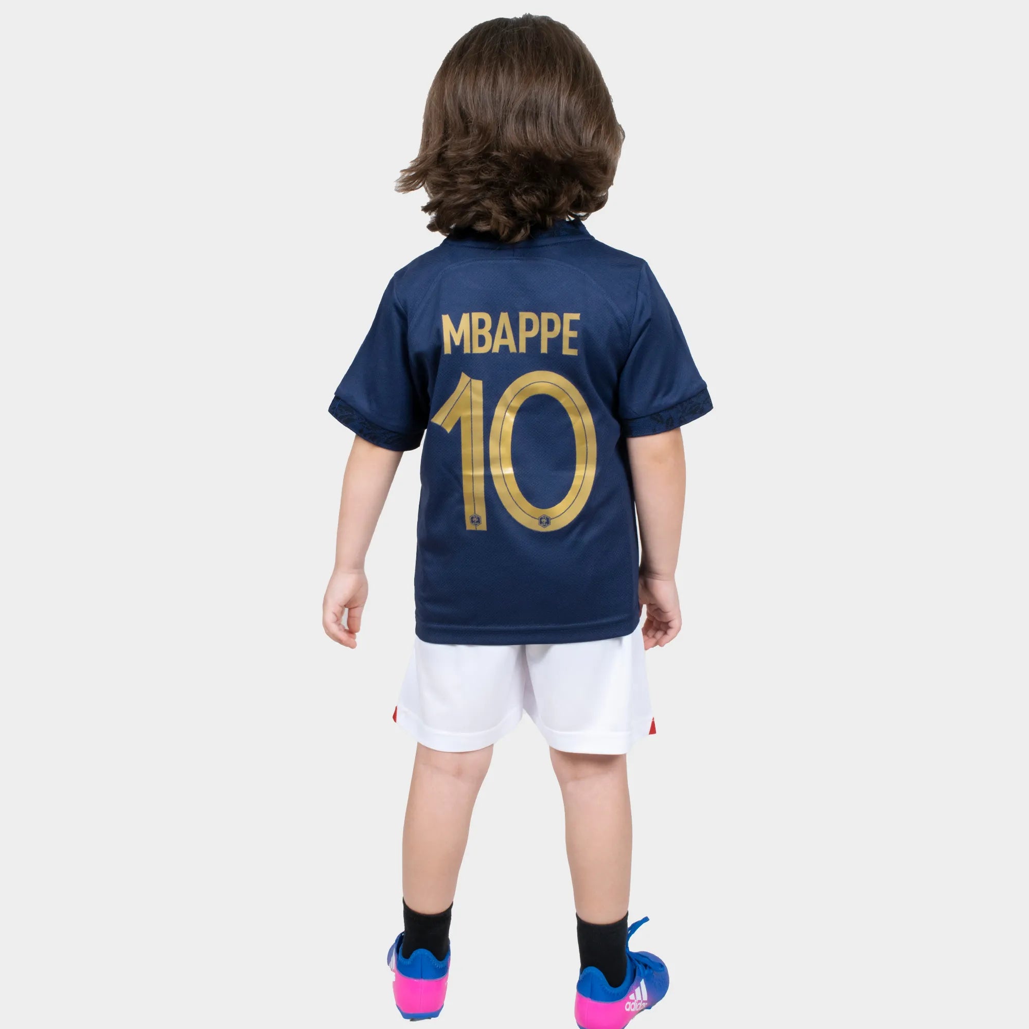 France Maillot Set Mbappe Home - 2022-2024 - Enfants et adultes, bleu, S :  : Sports et Loisirs