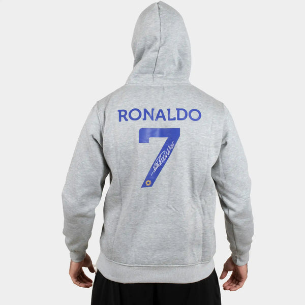 AL Nassr F.C Ronaldo 7 Grey Hoodie