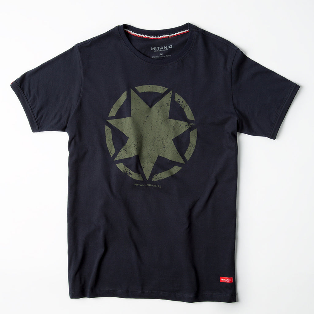 Mitani Star T-Shirt Short Sleeve - Navy - Mitani Store