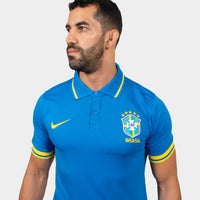 Thumbnail for Brazil Men Polo Shirt Blue