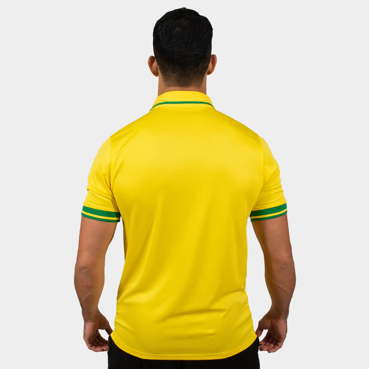 Brazil Men Polo Shirt Yellow