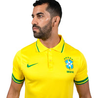 Thumbnail for Brazil Men Polo Shirt Yellow
