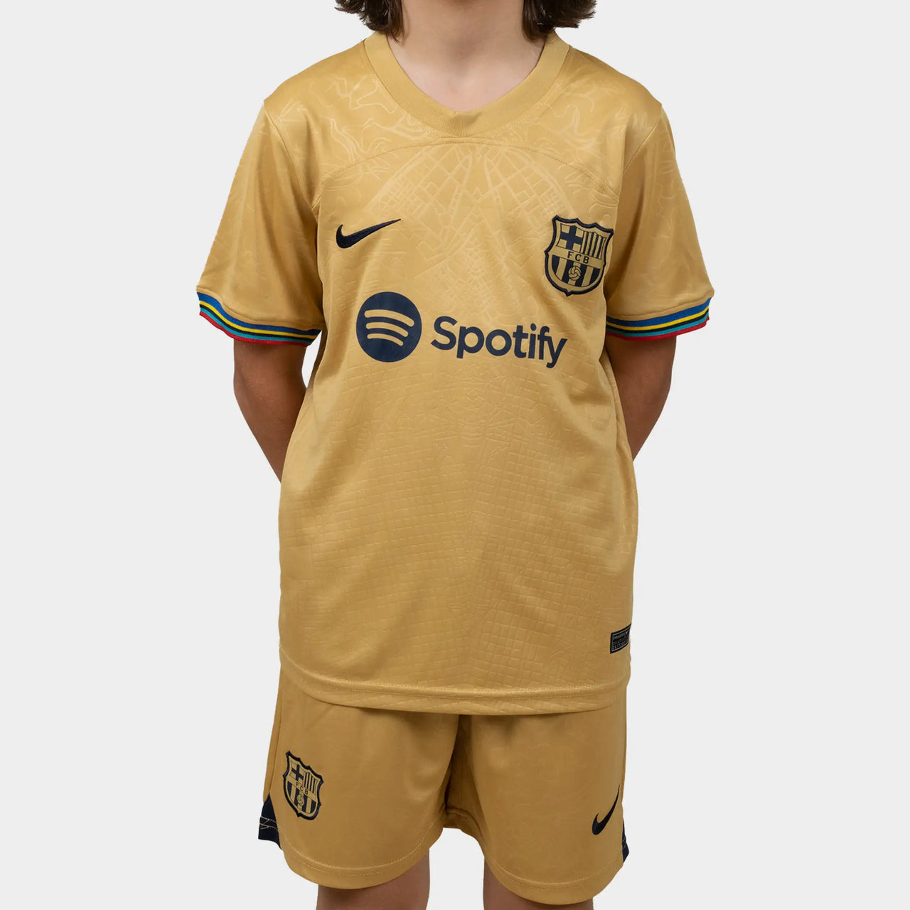 Barcelona away top kit kids