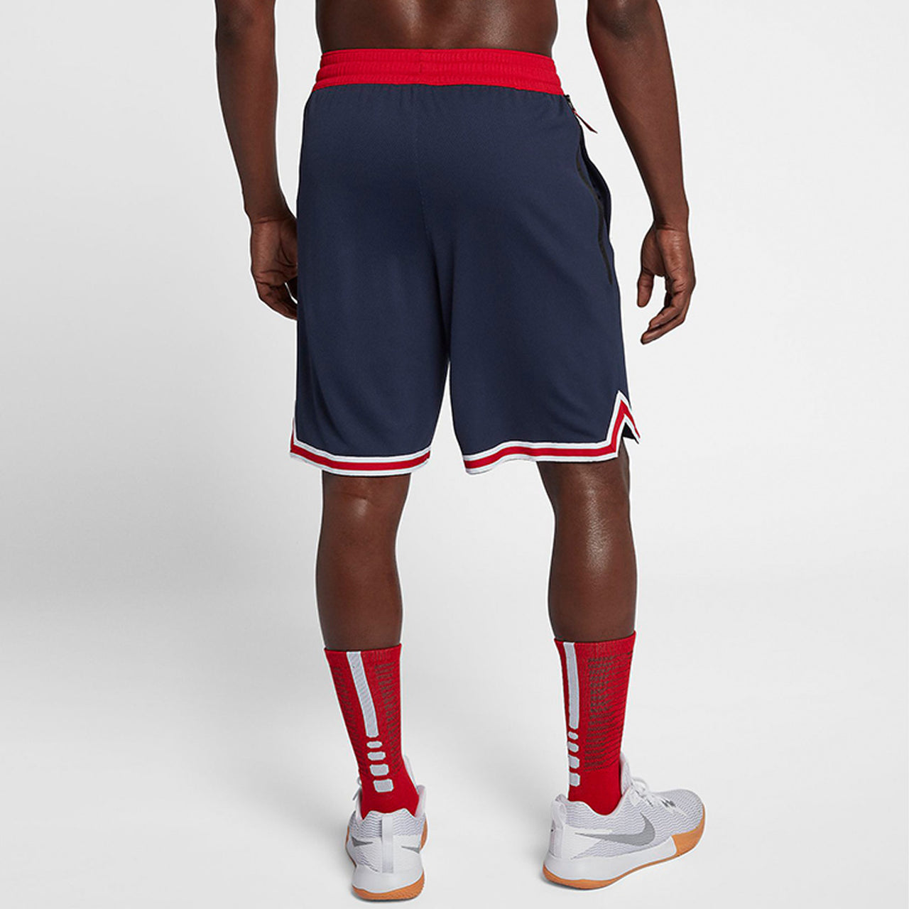 Men Navy Red Basketball Short
